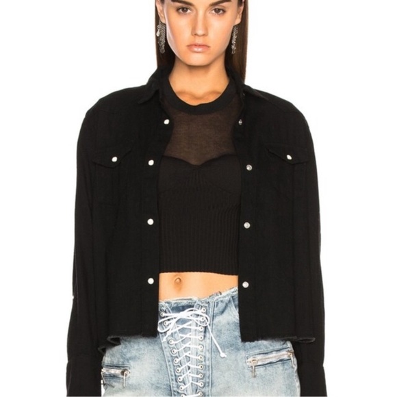 NWT RTA Road To Awe Ashley Western Shirt Pearl Snap Collared Black sz Small - Picture 2 of 8